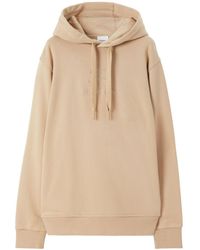 Burberry - Ekd-embroidery Cotton Hoodie - Lyst