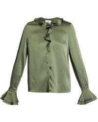 Erdem - Cady Ruffled Long-Sleeve Shirt - Lyst