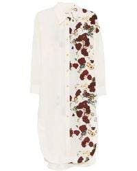 KHAITE - Robe Chemise À Imprimé Fleuri Gloria - Lyst