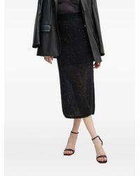 Liviana Conti - Gonna Midi Con Paillettes - Lyst