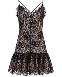 Mia Peculiar - Lace Button Mini Dress - Lyst