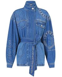 CAMILLA - Alika High Neck Belted Denim Jacket - Lyst