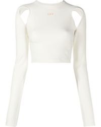 Off-White c/o Virgil Abloh - Top crop con cut-out - Lyst