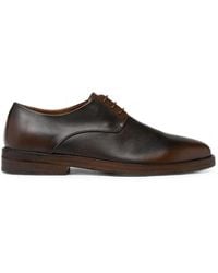 Marsèll - Tubetto Burnished-Effect Lace-Up Derby Shoes - Lyst