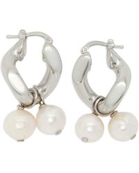 Jil Sander - Pearl-embellished Drop Earrings - Lyst