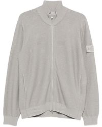 Stone Island - Ghost Logo-Patch Cardigan - Lyst