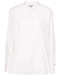 Tommy Hilfiger - Gestreepte Popeline Blouse - Lyst