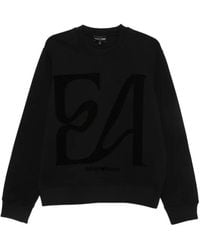 Emporio Armani - Logo Cotton Sweatshirt - Lyst