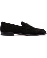 SCAROSSO - Stefano Suede Penny Loafers - Lyst