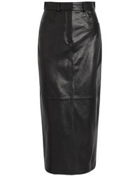 Nour Hammour - Ghalia Pocket Panelled Midi Skirt - Lyst