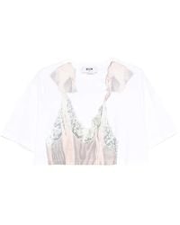 MSGM - Camiseta De Manga Corta - Lyst