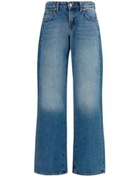 7 For All Mankind - Low-Rise Straight-Leg Jeans - Lyst