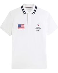 Tommy Hilfiger - Logo-Embroidered Tipped Polo Shirt - Lyst