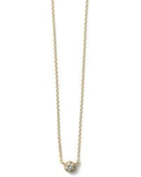 Shihara - 18Kt Gelbgoldhalskette Mit Diamanten - Lyst