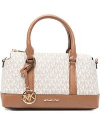 Michael Kors - Small Andie Logo-Charm Tote Bag - Lyst