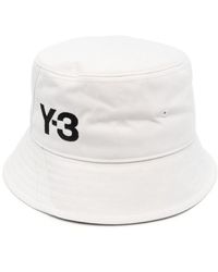 Y-3 - Logo-embroidered Canvas Bucket Hat - Lyst