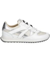 Furla - Retro Metallic-Effect Panelled Sneakers - Lyst