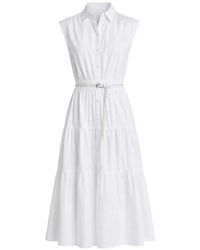 Michael Kors - Tiered Shirt Midi Dress - Lyst