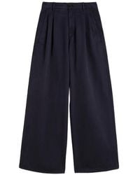 Jil Sander - Pantalon Palazzo À Design Plissé - Lyst