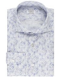 Borriello - Floral-Print Spread-Collar Shirt - Lyst