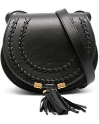 Chloé - Small Marcie braid-detail leather bag - Lyst