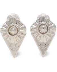 Toga - Embossed-Detail Drop Earrings - Lyst
