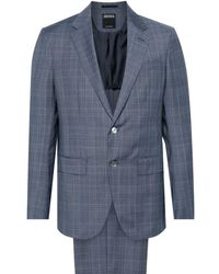 Zegna - Checked Single-breasted Suit - Lyst