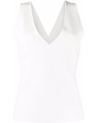 P.A.R.O.S.H. - V-neck Knitted Top - Lyst