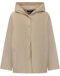 Weekend by Maxmara - Manteau En Laine À Capuche - Lyst