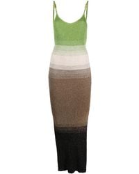 Gcds - Maxikleid Aus Geripptem Strick - Lyst