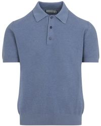 Canali - Button-Fastening Polo Shirt - Lyst