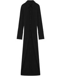 Sportmax - Button-Front Maxi Shirt Dress - Lyst