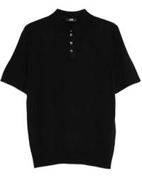 Alpha Studio - Buttoned Short-Sleeve Polo Shirt - Lyst