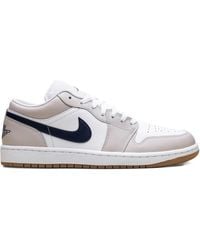 Nike - Jordan 1 Low "Midnight/Neutral" Sneakers - Lyst