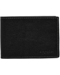 COACH - Bi-Fold Leather Wallet - Lyst