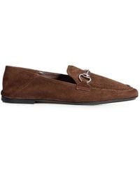 Gucci - Jordaan Horsebit Suede Loafers - Lyst