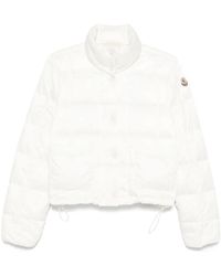 Moncler - Crop Down Jacket With Drawstring - Lyst
