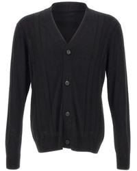 Tagliatore - Moore Geribbeld Vest Met V-Hals - Lyst