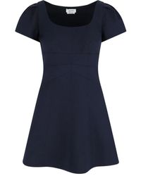 McQueen - ギャザースリーブ ミニドレス - Lyst