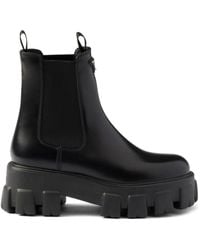 Prada - Stivali Chelsea Monolith - Lyst