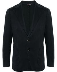 Dell'Oglio - Single-Breasted Wool Blazer - Lyst
