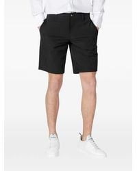 ARMANI EXCHANGE - Logo-Plaque Bermuda Shorts - Lyst