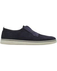 Ferragamo - Suede Slip-On Sneakers - Lyst