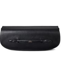 Polo Ralph Lauren - Bellport Leather Curved Clutch Bag - Lyst