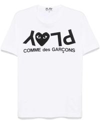 COMME DES GARÇONS PLAY - T-Shirt Con Stampa - Lyst