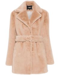 Maje - Faux-Fur Coat - Lyst