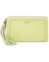 Lancel - Tassel Zip Leather Wallet - Lyst