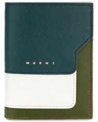 Marni Portafoglio con design color block - Blu