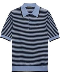 Prada - Gestreiftes Poloshirt - Lyst