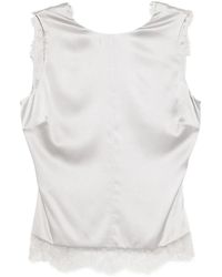 Tom Ford - Lace-Trimmed Sleeveless Top - Lyst